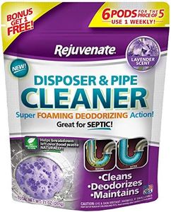 Rejuvenate Garbage Disposal and Drain Pipe Cleaner Powerful Foaming Action and Removes Garbage Disposal Smells 6 Unit Pack Lavender Scent