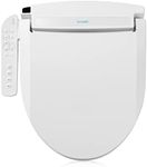 Brondell LT89 Electric Bidet Toilet Seat, Fits Round Toilets, White – Side Arm Control, Warm Water Wash, Strong Wash Mode, Stainless-Steel Nozzle, Nightlight and Easy Installation