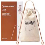 Arista Tongue Scraper 1 Pack, Tongue Cleaner for Adults, Copper Tongue Scraper, Bad Breath Treatment for Adults, Ayurveda Products, Oral Care Product