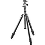 Gitzo Lightweight Series 1 Traveler Carbon Fiber Tripod with Center Ball Head, Silver & Black (GK1545T-82TQDUS)