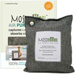 Moso Natural Air Purifying Bag 500g. A Scent Free Odor Absorber for Home and Pet. Premium Moso Bamboo Charcoal Air Deodorizer and Musty Basement Odor Eliminator