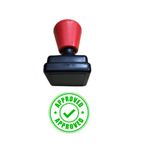 Monotech Enterprises Pre-Ink Stamp Round with Message Approved (Green)