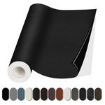 Lifeshoon Leather Repair Patch, 17X79 Inch Self Adhesive Leather Repair, Large Leather Repair Tape for Couches, Furniture, Car Seats, Cabinets, Wall, Handbags （Black, 17X79 Inch）