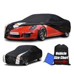 Cotryvox 10-Layer Waterproof Sports Car Cover. See Vehicle Size-Chart for Accurate Fit. All Weather Full Outdoor Covers. Porsche 911, Chevy Corvette, Acura NSX. Sun Snow Rain.Size C3 (See Size Chart)