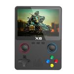 Handheld Game Console, Retro Game Console with Built-in 32GB 8000+ Games, 3.5-inch, Dual 3D Joystick, 11 Emulators, Handheld Gaming Console Support TV Output, Black