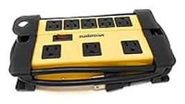 Noma Mastercraft 8-Outlet Power Strip, Heavy-Duty Contractor Grade with 6-Feet Cord