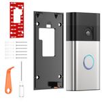 TECKNET Ring Doorbell Mount for Ring Battery Video Doorbell (2024 Relaese), 2-in-1 Doorbell Bracket with Adhesive Pad or Screw Mounting, Secure Ring Doorbell Accessories for Houses, Flats & Offices