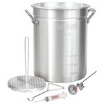 Bayou Classic 3025 30-Quart Aluminum Turkey Fryer Pot with Accessories