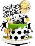 28 PCS Soccer Cake Topper Soccer Ba