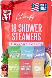Cleverfy Shower Steamers Aromatherapy - 18 Pack of Shower Bombs with Essential Oils. Self Care Stocking Stuffers for Women and Teens and Christmas Gifts for Women. Red Set