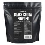 Black Cocoa Powder for Baking - 250g Pouch | Intense Deep Black Dutch Processed Cocoa Powder - Unsweetened Cocoa Powder | pH 8.8 (Zero Bitterness) with 10-12% Fat | Super Cal