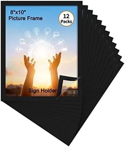 Hoikwo Bulk 8x10 Magnetic Picture Frames, 12 Packs Self-Adhesive Business Sign Holder Paper Holder for Memo Document Certificate Frames for Refrigerator Glass Door