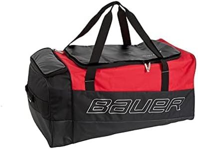 Bauer Hockey Bauer Premium Hockey Carry Bag ('21) (Black/Red, Junior / Medium (30'L x 18'H x 15'W), (1058221)