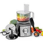 Geepas 1200W Compact Food Processor | Multifunctional Electric Food Mixer with Chopper Knead Dough Shredder Slicing Grating & Emulsifying disc, 2 Speed with Pulse | 1.5L Mixing Bowl | 2 Years Warranty