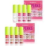 VolksRose 8pcs Lip Gloss Oil Set, Flavored Lip Gloss, Hydrating Lip Glow Oil, Lipgloss Lipoil Set for Women Girls Teens, Tinted Plumping Lip Gloss Packs, Fat Lip Oil Lip Balm for Dry Lips Nourishing