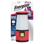 Energizer LED Camping Lantern, Battery Powered Camping Emergency Light, Water Resistant, Up to 650 Hour Run-time, Red