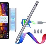 ESR Pencil 2nd Generation for iPad, Magnetic Wireless Charging iPad Pencil 2, Stylus Pen for iPad, Tilt Sensitivity and Palm Rejection for iPad Pro 12.9/11, iPad Air 5/4, iPad Mini 6, Dark Silver