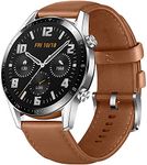 HUAWEI Watch GT 2 2019 Bluetooth SmartWatch, Longer Lasting 2 Weeks Battery Life, Waterproof, Compatible with iPhone and Android, 46mm No Warranty International Version (Pebble Brown), Pebble Brown,