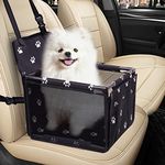 Dog Car Seat Puppy Pet Booster Seat Pet Seats for Cars Vehicles Pet Travel Safety Car Seat for Small Dogs Up to 14lb,Breathable Folding Washable Travel Bags for Dogs or Other Small Pet