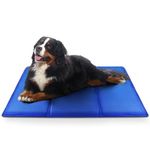 FurDreams Pet Cooling Mats – Self Cooling Mat Bed for Dogs, Cats to Prevent Overheating During Rest & Sleep – Heat Absorbing & Waterproof Gel Pillow Pad to Keep Ice Cool – Plain (140 x 90cm)