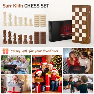 Sarr Klith Magnetic Chess Set, 16-Inch Board
