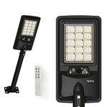 Lifelong 140 W Solar Light for Outdoor Garden | 10000 mAh Waterproof Wall Light with Remote| Street Light with 2000 Lumens | Motion Sensor | Energy Saving for Home| Ideal for Gate, Yard & Pillar etc