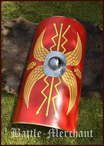Il legionari romani Scutum, con scudo romano Umbo - scudo in acciaio