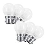 Linkind B22 Bayonet Cap LED Light Bulbs 40W Equivalent, 5W G45(P45) Golf Ball Mini Globe Bulb, 2700K Soft White, 470LM, Non-dimmalbe, 6 Pack