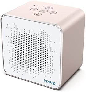 RENPHO Machine à bruit blanc, assure une bonne qualité du sommeil pour adultes avec sons apaisants et minuteur avec mémoire, annulation des bruits de la vie privée au bureau, portable pour en voyage