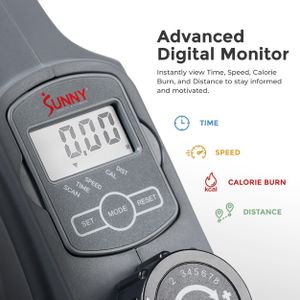 Sunny Health Smart Under Desk Elliptical – Compact Fitness Machine