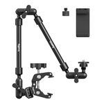 SMALLRIG 22" Magic Arm w Clamp, Overhead Phone Mount, Flexible Desk Camera Mount & Clamp, Articulating Friction Boom Arm w Thread Adapter, for Light, Webcam, Mic, Action Camera 4766