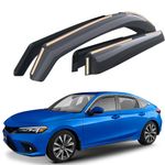 Goodyear Shatterproof in-Channel Window Deflectors for Honda Civic 2022-2026 Hatchback, Rain Guards, Window Visors for Cars, Vent Deflector, Car Accessories, 4 pcs. - GY007911