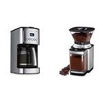 Cuisinart DCC-3200C 14-Cup Programmable Coffeemaker + Cuisinart Supreme Grind Burr Mill (Brushed Chrome)