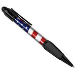 DV DESIGN America Flag Black Ballpoint Pen USA Stars and Freedom States #15623