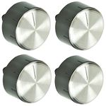 Spares2go Control Knob Switch Button for Bosch Cooker Oven Hob (Pack of 4 Knobs)