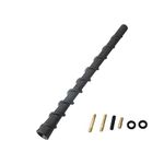 7 Inch Black Spiral Antenna, Universal Coil Radio Antenna, Flexible Rubber Antenna Replacement, Waterproof Retrofit Antenna Trucks, Cars, SUVs.