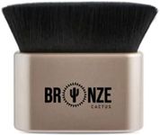Bronze Cactus Flat-Top Kabuki Makeup Blending Brush – Premium Synthetic Super-Soft Bristles | Non-Absorbent Material | Multipurpose Face & Self-Tanning Applicator for Smooth, Even Application