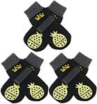BEAUTYZOO Anti-Slip Dog Socks,Dog Shoes for Hot/Cold Pavement,Paw Protectors with Grips 3 Pairs for Puppy Small Medium Large Senior Old Dogs,Dog Socks to Prevent Licking and Hardwood Floor Protection