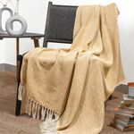 RAJRANG Golden Rod Throw Blanket 50 x 60 Inches Decorative Cozy Boho Chevron Bed Throws Farmhouse Blankets for Living Room Travel Picnic Camping