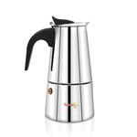 Pigeon XPRESSO Premium Stainless Steel Coffee Percolator – 6 Cups | Large Capacity Traditional Filter Coffee Maker | Induction & Gas Stove Compatible