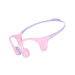 mojawa Aerra Bone Conduction Sports Headphones, Open-Ear, Bluetooth 5.2, IP67 Waterproof, Noise-Cancelling Mic, for Running, Cycling, Hiking, Gym, and Workout, Pink and Purple