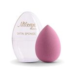 Milagro Beauty Satin Beauty Blender Sponge, Latex-Free Makeup Sponge For Liquid/Cream/Powder Foundation | With Egg Case| Easy To Clean | Reusable | Tear Drop Shape