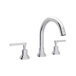 Rohl A2228LMAPC-2 Lombardia C-Spout Widespread Bathroom Sink Faucet with Lever Handles, Chrome