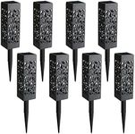 MAGGIFT 8 Pcs Solar Powered LED Garden Lights, Solar Path Lights Outdoor, Automatic Led Halloween Christmas Decorative Landscape Lighting for Patio, Yard and Garden