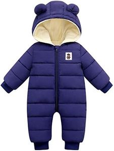 Fumdonnie Cute Baby Boys Snowsuit New Born baby girls Winter Coat Toddler Clothes, Blue, 18-24 Months