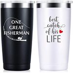 Wedding Anniversary for Couple Friend Lovers Cups Stainless Steel Wine Tumbler Travel Mug with Straw and Lid,2 Pack (4.blackwhite)