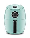 Maxi-Matic Elite Gourmet EAF-0201BL Personal Compact Space Saving Electric Hot Air Fryer Oil-Less Healthy Cooker, Timer & Temperature Controls, PFOA/PTFE Free, 1000W, 2.1 Quart, Mint