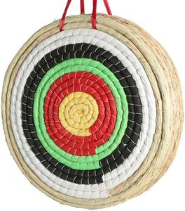 YPshuye Archery Targets, Traditional Double-Sided Solid Round Archery Target, Straw Arrow Target for Recurve Bow Longbow or Compound Bow, for Kids Youth Adult Archery Hunting Backyard Practice