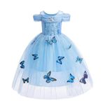 Dressy Daisy Baby-Girls' Princess Cinderella Costume Princess Dress Halloween Fancy Dress Up Size 24 Months Blue