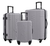 Wrangler 3 Piece Astral Travel Luggage Set, Sharkskin, 3 Piece Set, 3 Piece Astral Travel Luggage Set